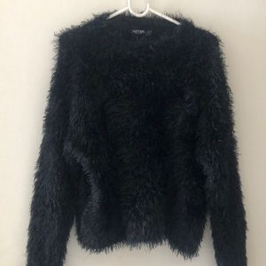 Black Fluffy Sweater with a little sparkle NWT